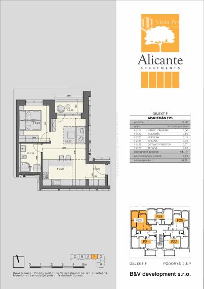 Nový zariadený 2-izbový byt s parkovaním – Alicante Gate